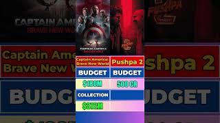 Captain America Brave New World VS Pushpa 2 | Worldwide Box Office Collection #pushpa2
