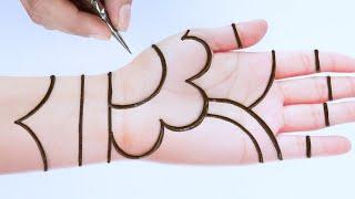 New Easy Trick mehndi design for hands/Simple henna design 2021/Mehendi design front hand