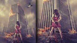 Action movie poster look photo manipulation | photoshop tutorial