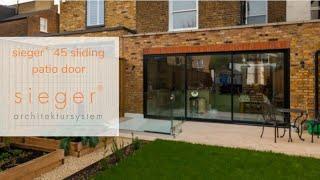 Sieger® 45 Sliding Patio Door at the Showroom