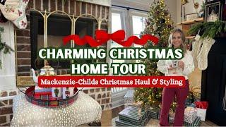 CHARMING CHRISTMAS HOME TOUR! + My Mackenzie-Child’s Christmas Haul & Styling