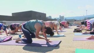 Yoga on the Roof in Scranton