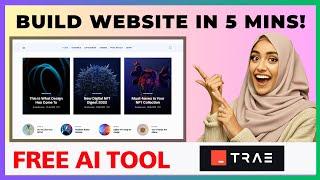 Build Stunning Website in 5 Mins with TRAE AI  | Full Setup + Installation Guide!
