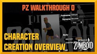 Zomboid Walkthrough 0: Character Creation Overview (Tutorial)