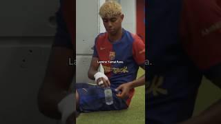 Lamine Yamal va a jugar un clásico y se pone a hacer Bottle Flip #lamineyamal #fcbarcelona #barça