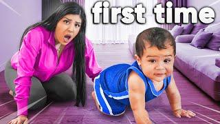 Our Son Crawls For First Time (Emotional)