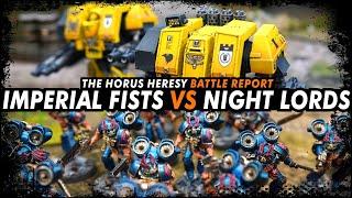 Imperial Fists vs Night Lords - The Horus Heresy (Battle Report)
