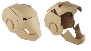 How To Make IronMan Transformers Mask - Hydraulic Cardboard