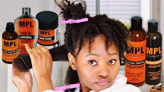 MPL hair products review | Cheap natural hair products for fast hair growth wash day | Tsholo Phoka