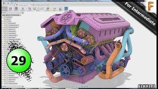 Fusion 360 Modeling V12 Engine EP 29  Full HD