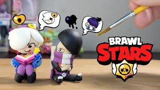 BABY EDGAR AND BABY COLETTE MAKING CLAY - tutorial brawl stars clay art