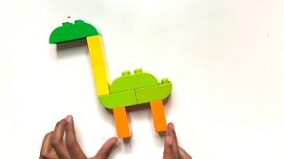 Lego duplo | kids Learn to build with lego duplo | Giraffe | Simple steps for 1+ years kids