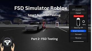 Tesla Smart Summon Testing! FSD ROBLOX