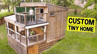 CUSTOM BUILT 200sqft HAND-CRAFTED TINY HOUSE w/ Secret Rooftop Deck!