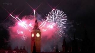 London Fireworks 2012 in full HD - New Year Live - BBC One