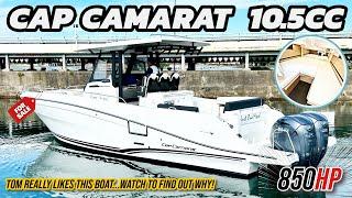 Jeanneau Cap Camarat 10.5CC Walkthrough - 850HP, Sleeps 4 & Amazing Practicality!!