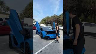 Scooter kid VS $800,000 Lamborghini #mustwatch #scooter #scootertricks #shorts #viral #subscribe