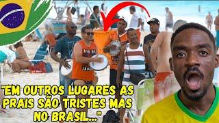 Casal Gringo NÃO ACREDITOU que os Brasileiros fazem TUDO isso na PRAIA