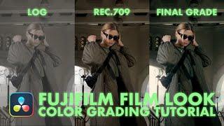 Jak zrobić TEN filmowy look w Davinci Resolve - Fujifilm Film Look - Tutorial