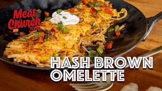 Hash Brown Omelette - Traeger Flatrock Griddle