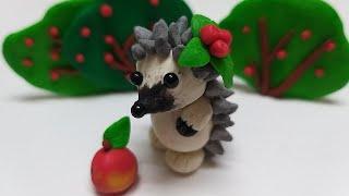 Ёжик из пластилина, полимерной глины или мастики (Modelling Clay HedgeHog)