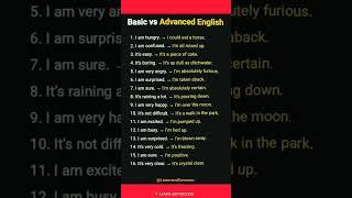 Basic vs Advanced English | Improve English Conversation Skills | English Practice