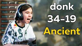 CS2 POV | donk + KYOUSUKE vs FACEIT (Ancient) 34-19 [KD 1.79] + VOICE