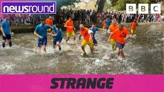 Strange News: Bog snorkelling, fun football & more! | Newsround