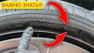 What does the marking on the tires mean! The meaning of numbers and letters on tire.