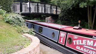 Alex Lester of BBC Radio WM sets sail from Fazeley Mill Marina