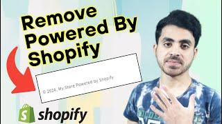 How to remove powered by shopify from footer