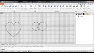 RhinoGold 4.0 - heart shape from curves