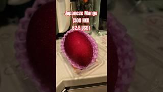 $10000000 USD MANGO !!! #mango #sweet #japan #japanese #expensive #red #fruit #shorts  #cut #review