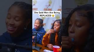 She Said MEN Are Being REPLACED #shorts #youtubeviral