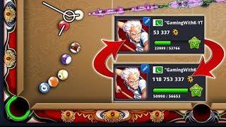 Changing 53K Coins into 118 Milion Coins - Jakarta to Berlin without Losing Any Game - 8 Ball Pool