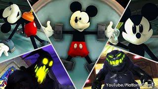 Epic Mickey - All Bosses (Mickey Mouse and the Magic Brush) [4K 60FPS]