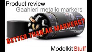 Product review. Gaahleri metallic markers, they go up against AK and Posca