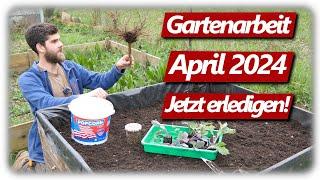 Gartenarbeit April | Erdbeeren & Kohlrabi, Lavendelschnitt, Gemüsegarten mit Hochbeeten