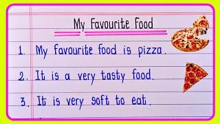 My Favourite Food essay 10 lines | 10 Lines on my favourite food pizza | Essay on my favourite food