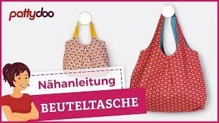 DIY Beuteltasche zum Wenden nähen - Taschen Schnittmuster kostenlos