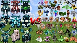 ALL WARDENS IN MINECRAFT vs BOSS MOBS