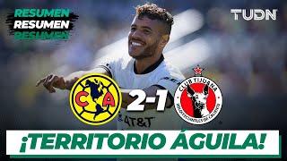 Resumen y goles | América 2-1 Tijuana | Tour Águila 2023 | TUDN