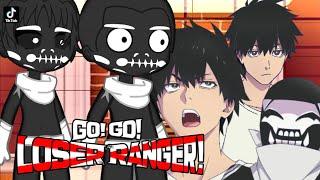 Fighters react to Fighter D ll go go loser rangers ll part 1 ll ranger reject ll gacha reaction