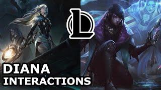 Diana Interactions with Other Champions | SHE IS LUNARI'S ONLY HOPE | League of Legends Quotes