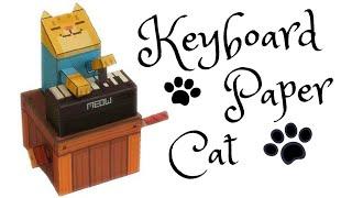 Keyboard Cat automata papercraft |step by step | let's create it