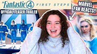 Marvel Fan Reacts To *THE FANTASTIC FOUR: FIRST STEPS* Movie Teaser Trailer Knowing NOTHING!!