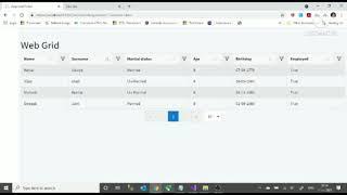 Multi Column Sorting and Filtering in ASP.net MVC Core using Non Factor Grid