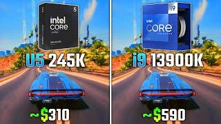 INTEL ULTRA 5 245K vs INTEL i9-13900K | Test in 6 Games