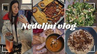 NEDELJNI VLOG - POTAŽ OD BUNDEVE, LAZANJA I SUTLIJAŠ / FOOD HAUL / SVE NAŠE BILJKE 