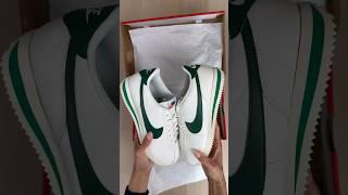 UP CLOSE with the Nike Cortez Sail Gorge Green  #sneakers #unboxing #asmr #women